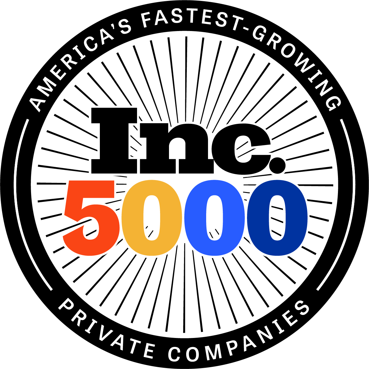 Inc. 5000 America's Fastest-Growing Private Companies medallion