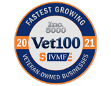 Vet 100 fastest-growing veteran-owned businesses badge